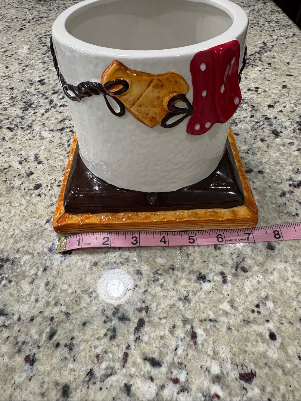 The Original S’mores snowman cookie canister by Ganz Hand Wash only GUC - Picture 7 of 9